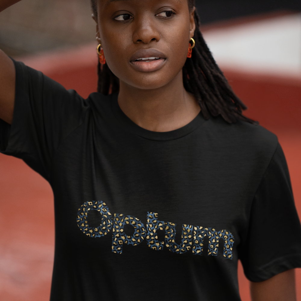 Optum Blue Leopard Shirt