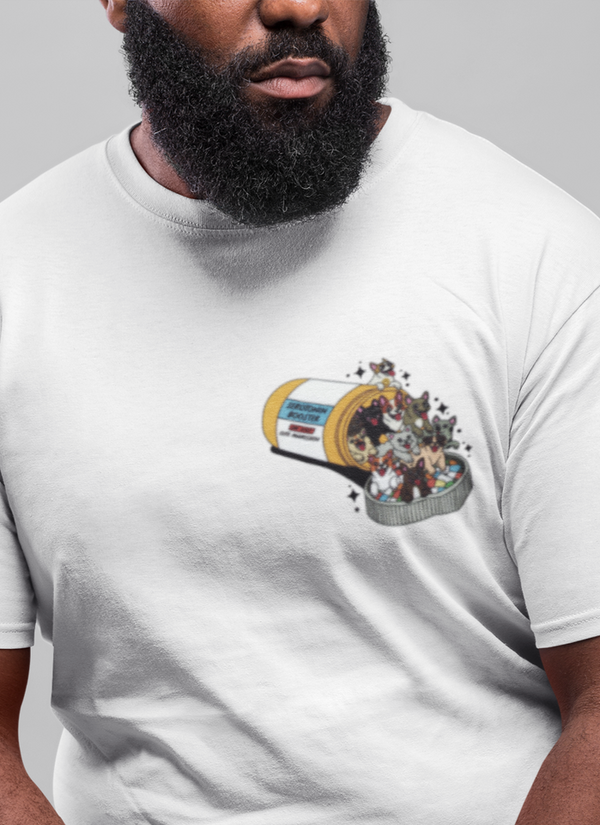 Serotonin Booster Dog (Left Chest Design) T-Shirt