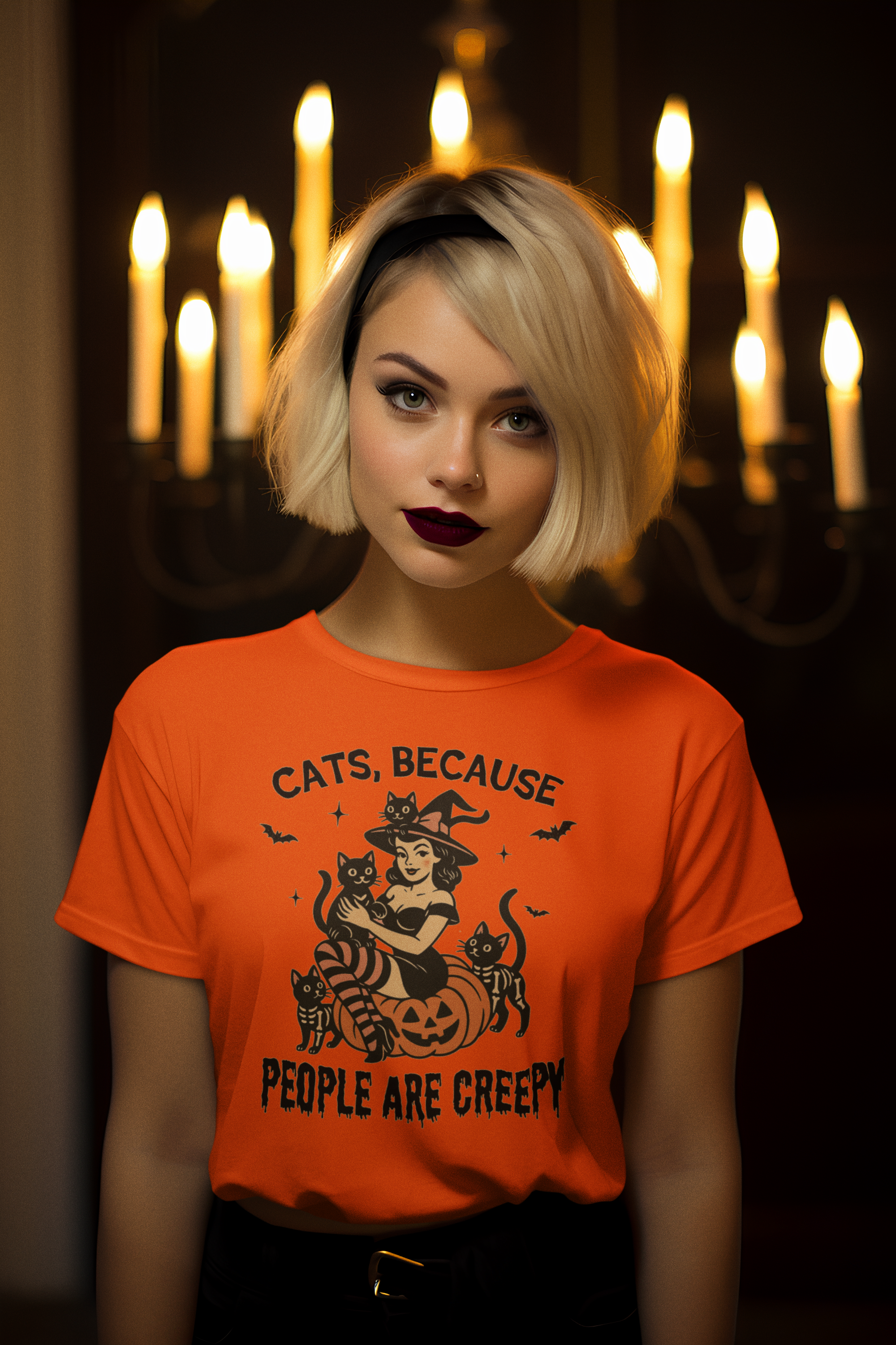 Cats, Because People are Creepy Shirt