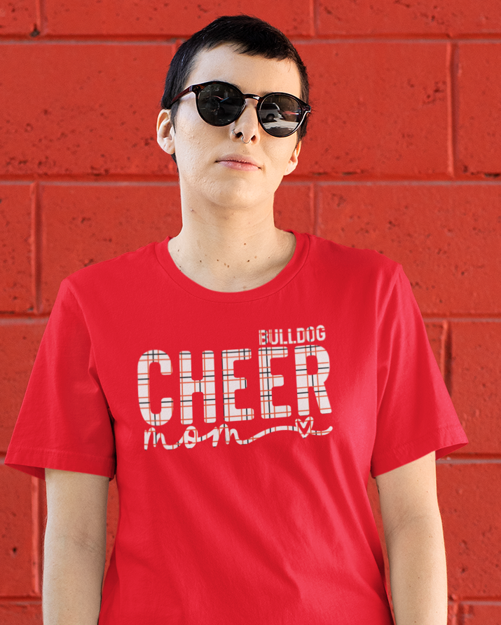 Cheer Mom Script (Plaid)